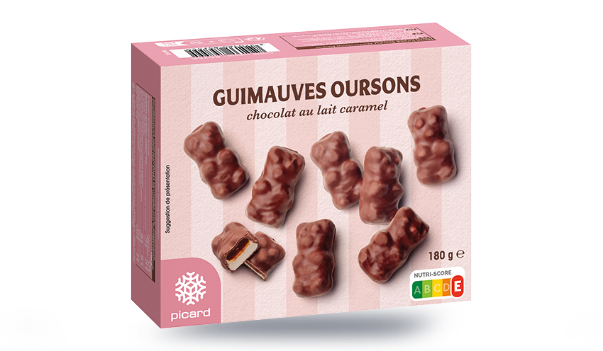Guimauves oursons choc lait caramel — vue 2