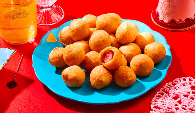 Corn dogs pops, bille de saucisse — vue 2