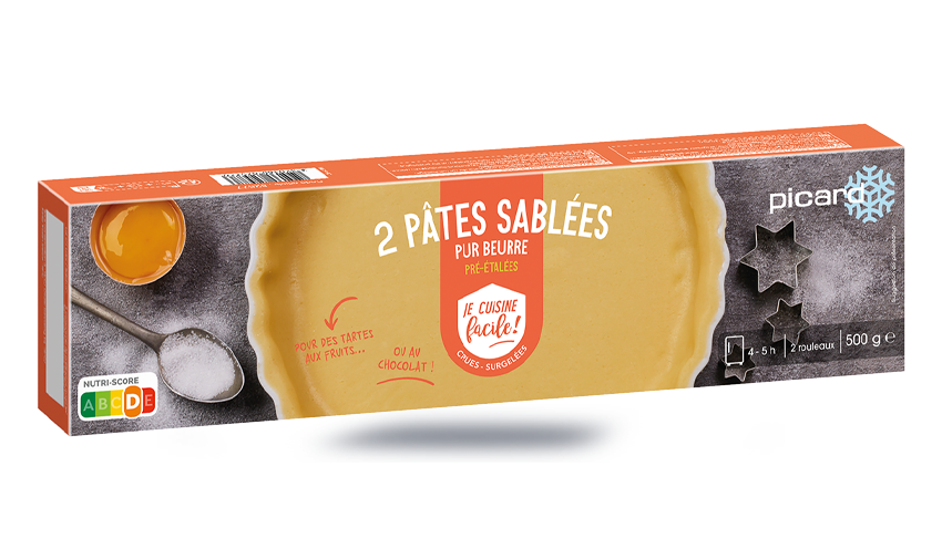 2 Pâtes sablées, pre-étalées pur beurre, crues — vue 2