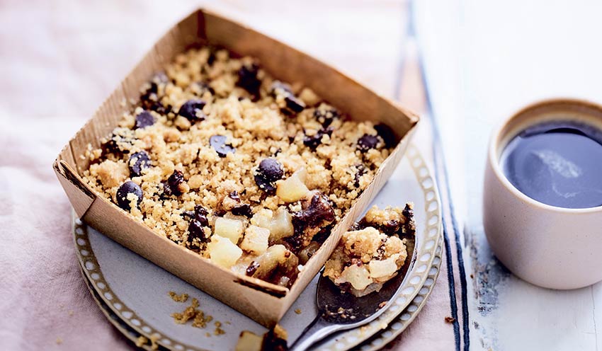 Crumble poire-chocolat surgelés - Les pâtisseries - Picard