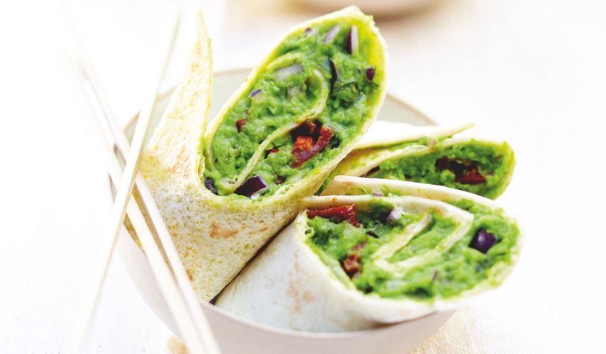 Mini-wraps v&eacute;g&eacute;tariens