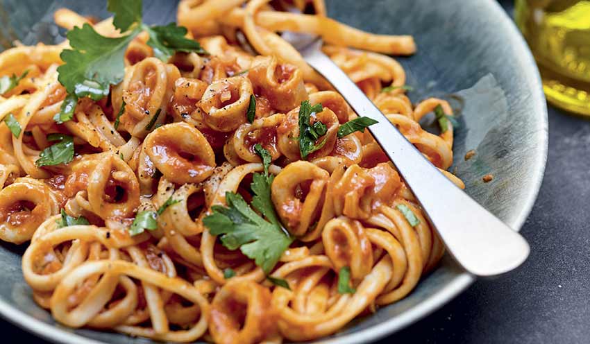 Linguine aux calmars