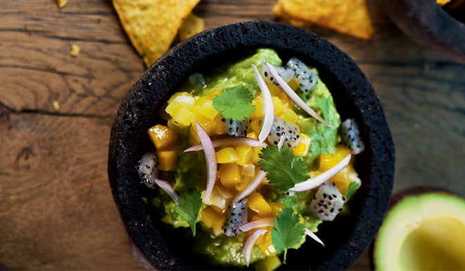 Guacamole aux fruits exotiques