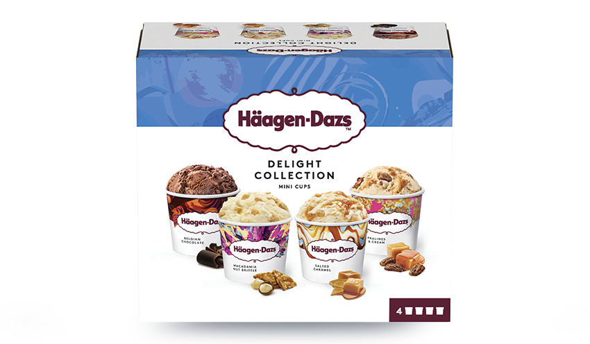 4 Mini-pots Häagen-Daz Delight Collection — vue 2