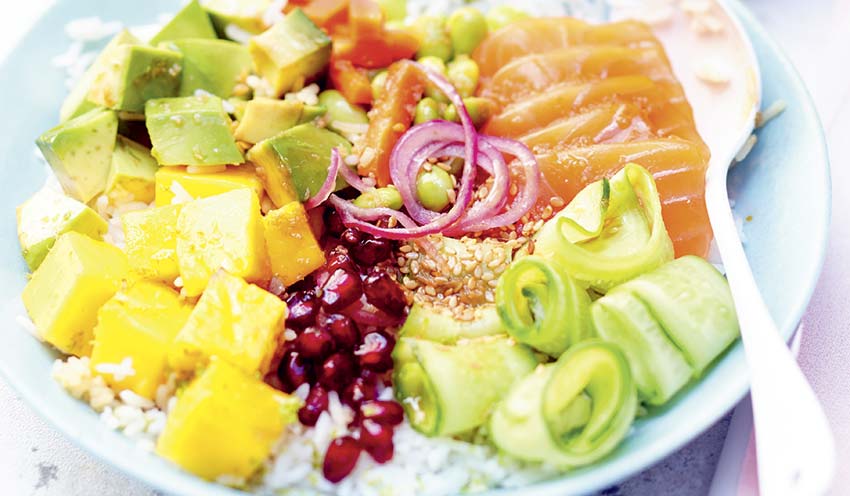 Poke bowl au saumon