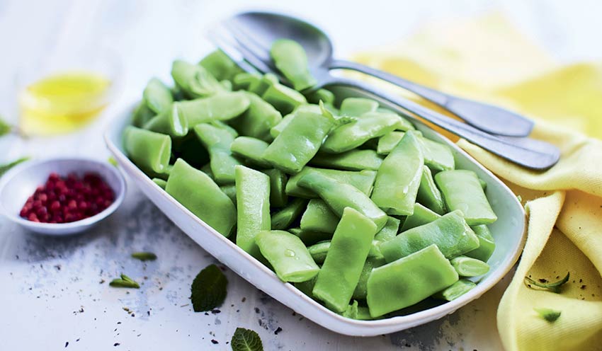 Haricots plats coupés bio, France — vue 2
