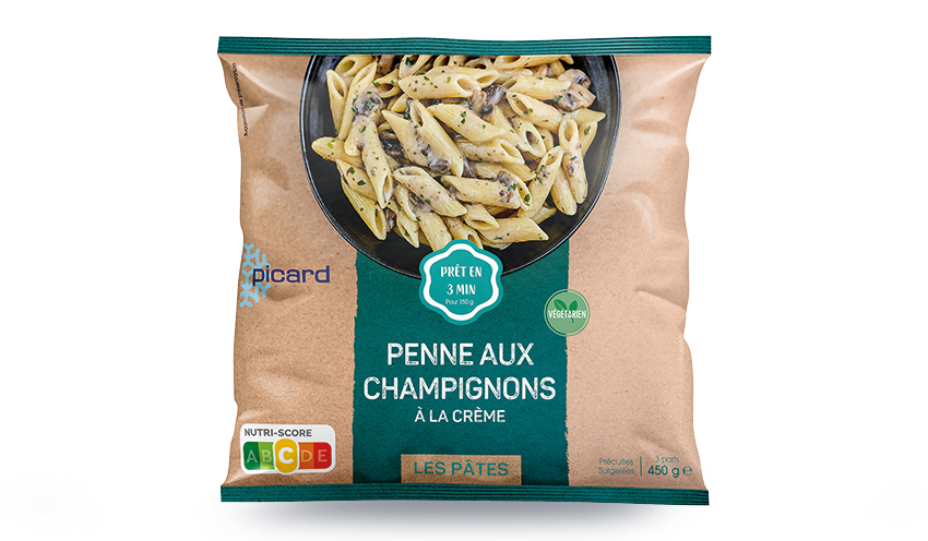 Penne aux champignons à la crème — vue 2