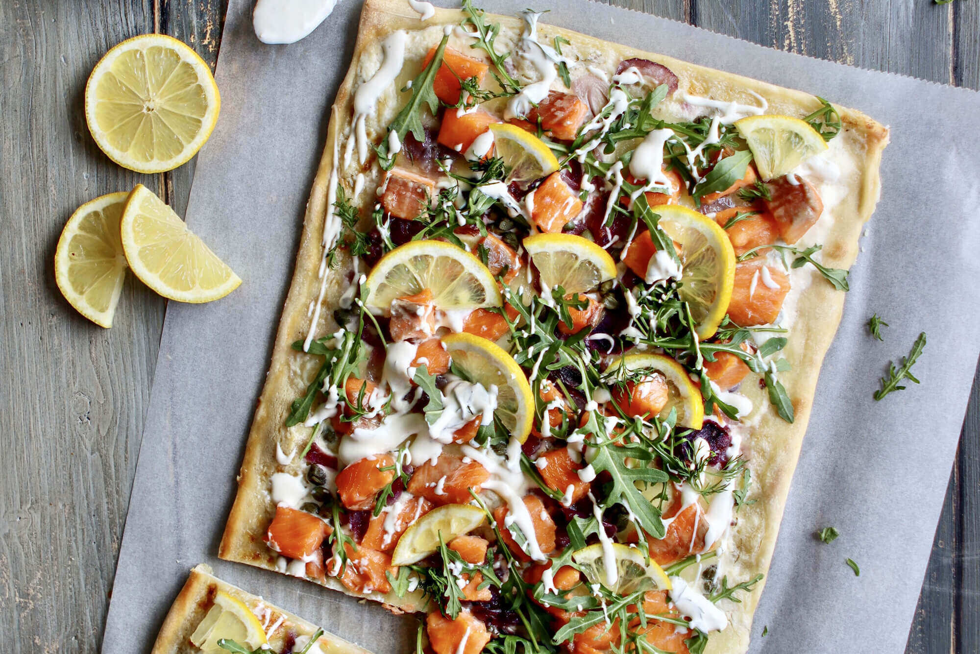 Pizza &agrave; la truite par Mimi cuisine