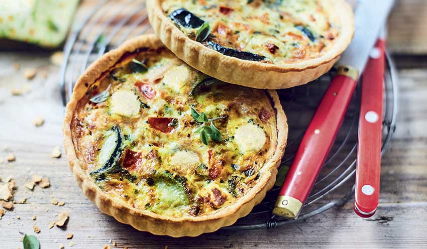 2 Tartes bio courgette tomate féta AOP — vue 2