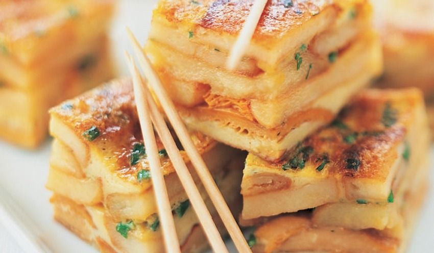 Tortilla aux girolles et aux pommes de terre