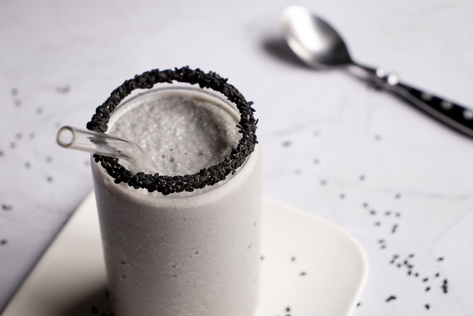 Frappuccino au s&eacute;same noir