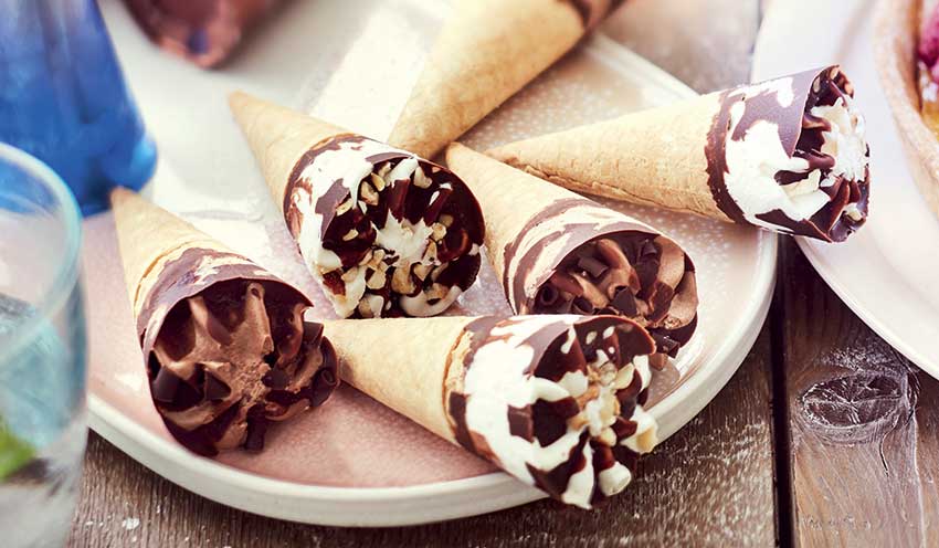 12 mini-cônes vanille-chocolat — vue 2