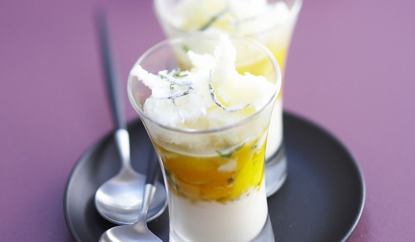 Tartare de mangue au gingembre et au basilic