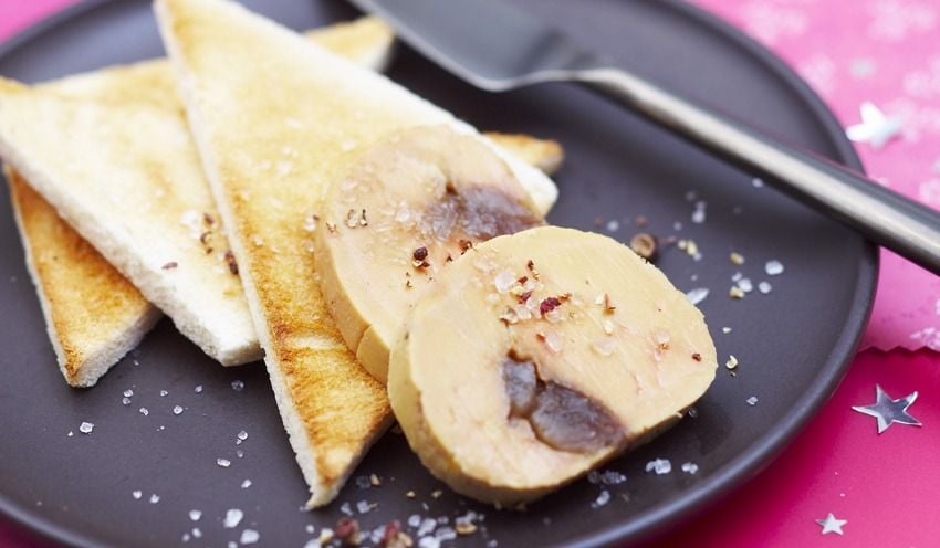 Foie gras aux marrons glac&eacute;s