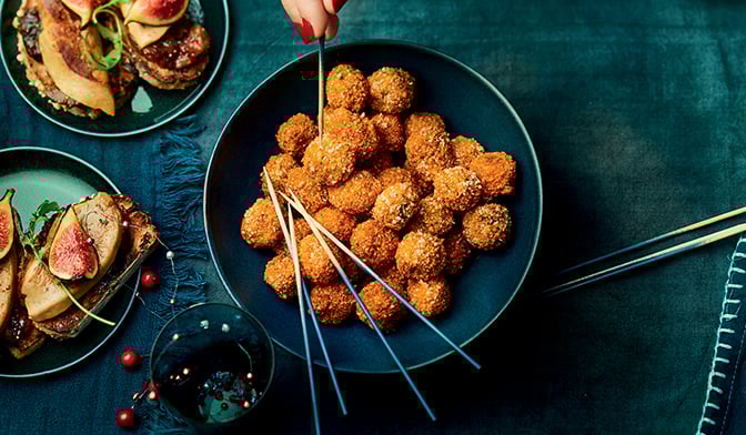 Bouch&eacute;es de choux de Bruxelles grill&eacute;s &agrave; l'ail et parmesan