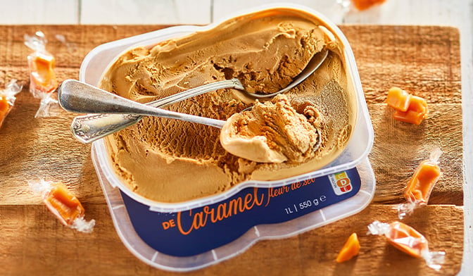 Crème glacée caramel fleur de sel — vue 2