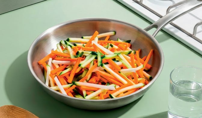 Julienne de légumes sans résidu de pesticides, Italie — vue 2