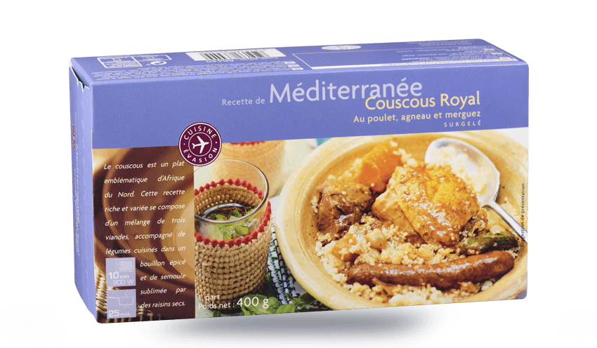 Couscous Royal surgelés - Cuisine évasion - Picard