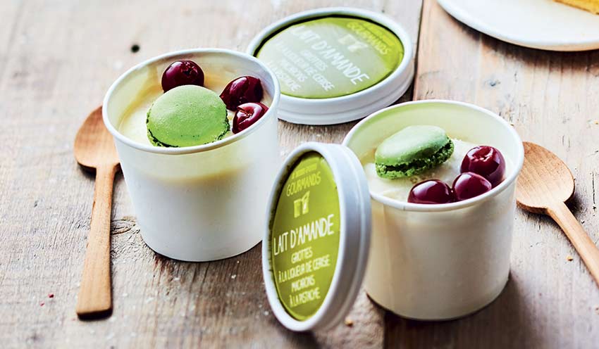 2 Mini-pots crème glacée Lait d'amande, griottes — vue 2