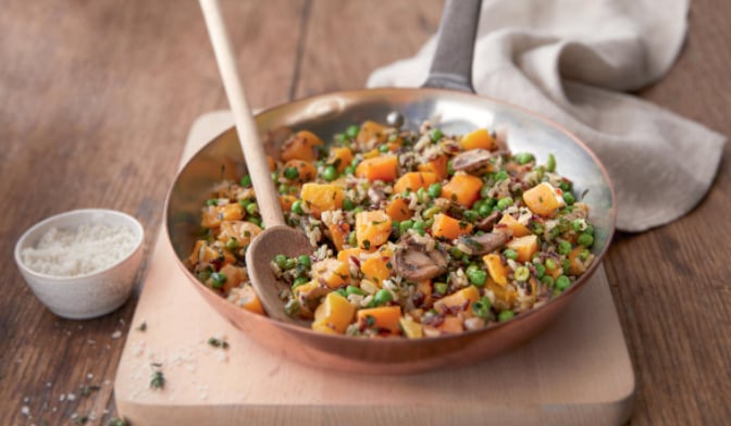 Poêlée de légumes et riz — vue 2