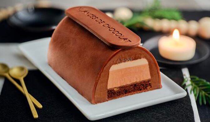 Bûche glacée Nuances de chocolat, 4 parts — vue 2