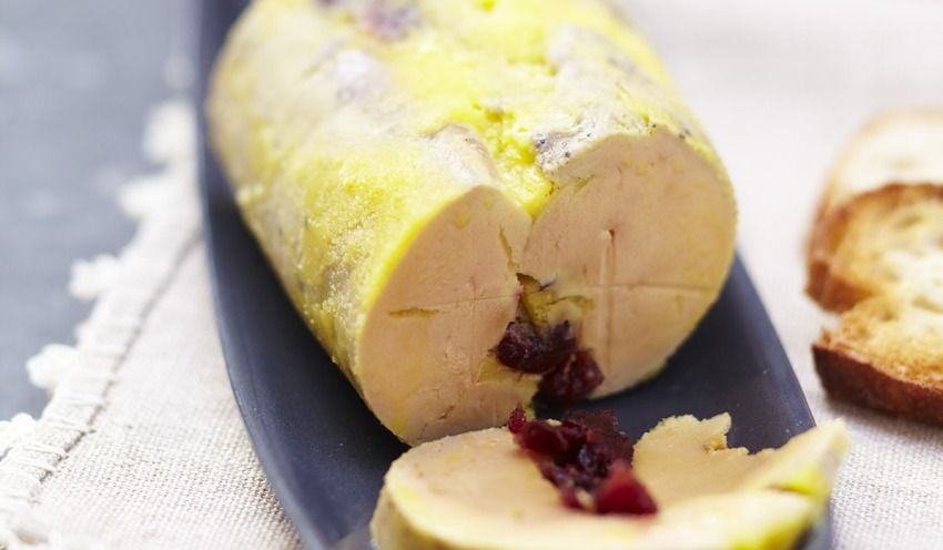 Foie gras aux baies de cranberries