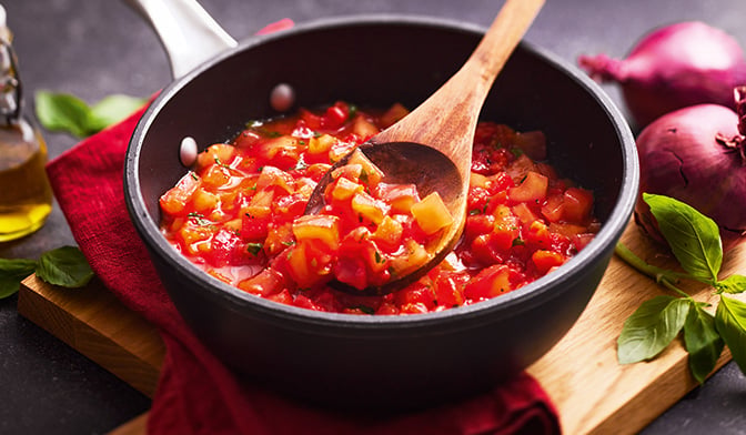 Cubes de tomates à l'italienne, Italie — vue 2