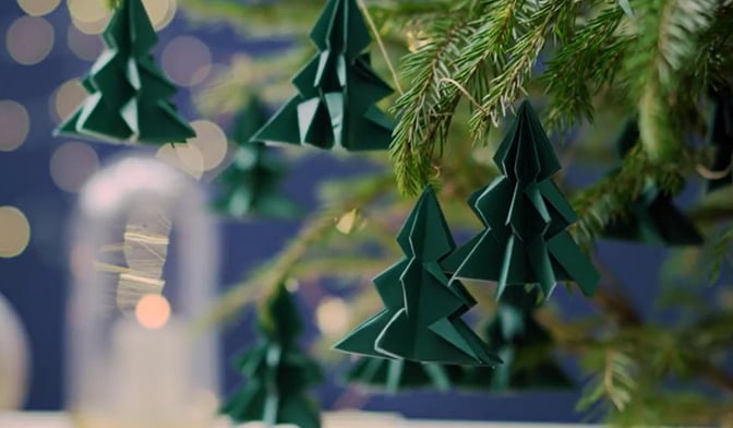 Guirlande de sapin en papier