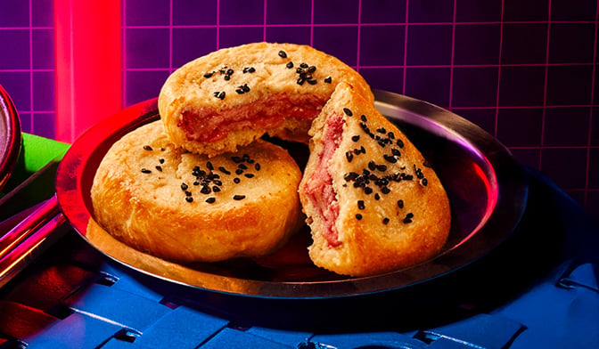 2 hotteok haricots rouges, crêpe fourrée — vue 2