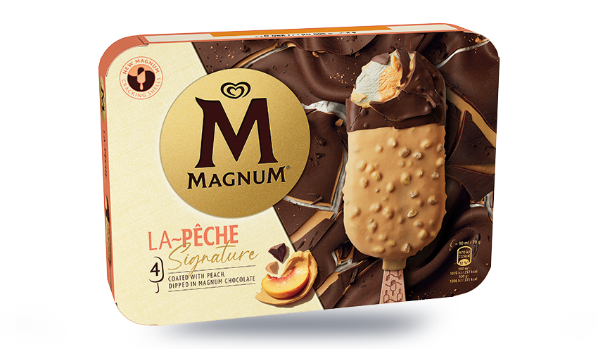 4 bâtonnets Magnum La pêche — vue 2