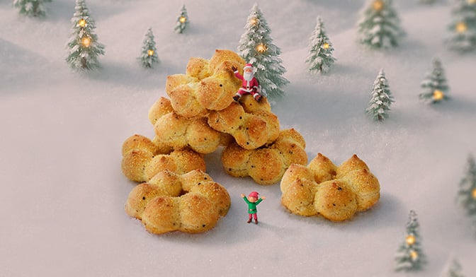 14 couronnes mini choux Parmigiano, truffe blanche — vue 2