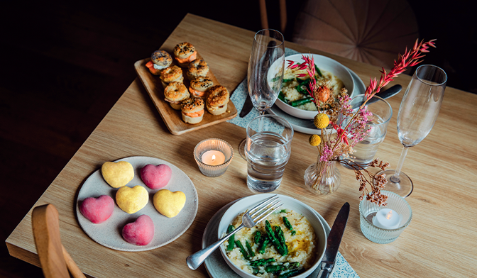 Menu Saint-Valentin facile