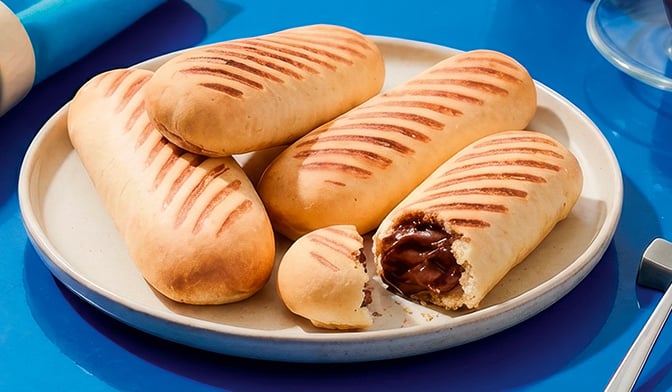 4 panini fourrés à la pâte à tartiner — vue 2