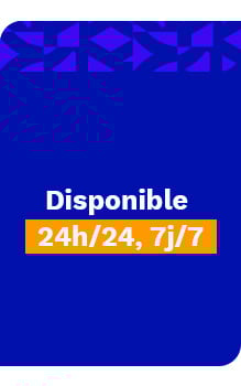 Disponible 24H/24