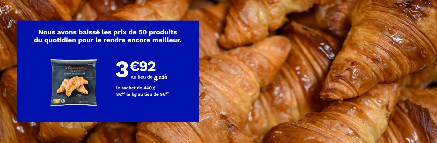 Nos 8 croissants pur beurre*