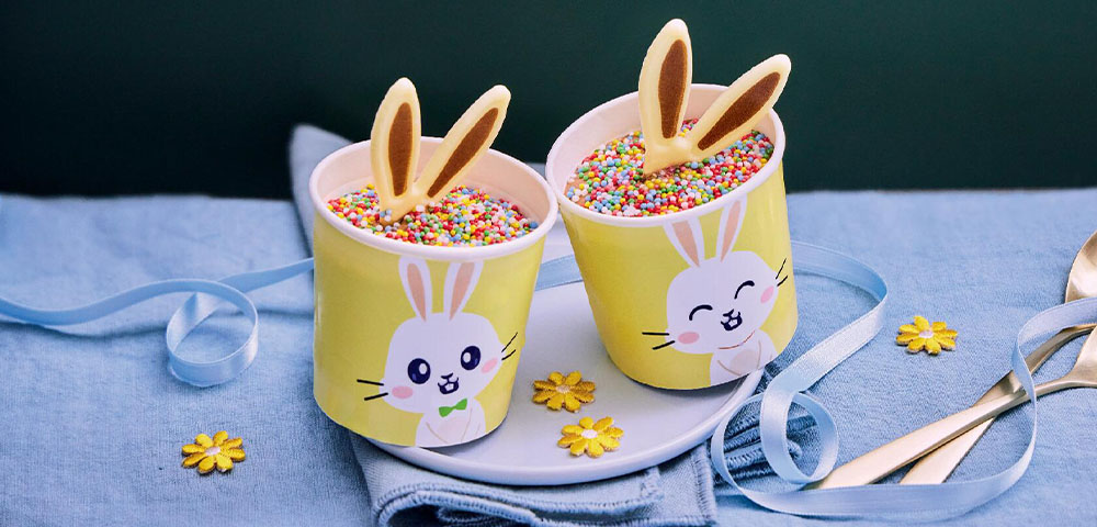 2 lapins glacés au chocolat
