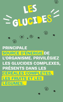 Glucide : Principale source d'&eacute;nergie de l'organisme 