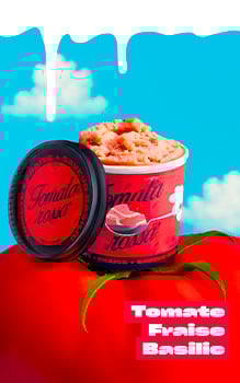Glace Joyca tomate fraise basilic
