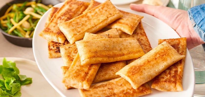 10 cr&ecirc;pes jambon emmental