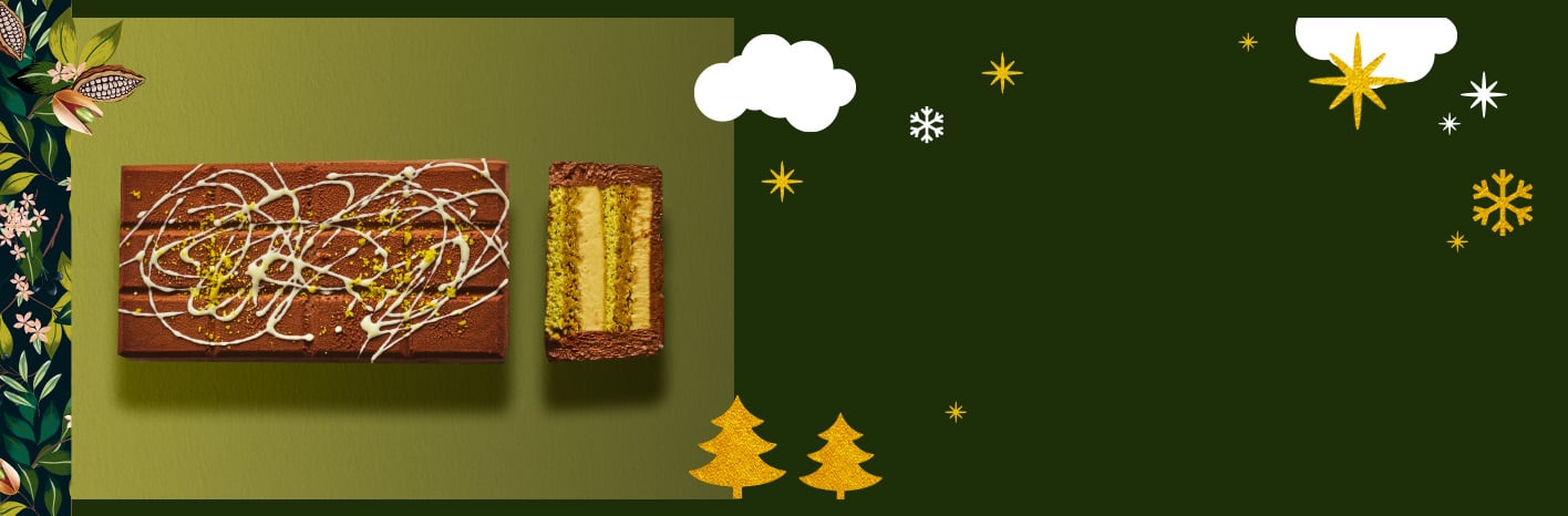 La bûche pâtissière façon chocolat Dubaï