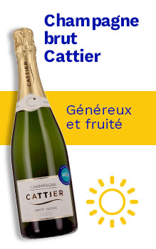 Champagne brut cattier