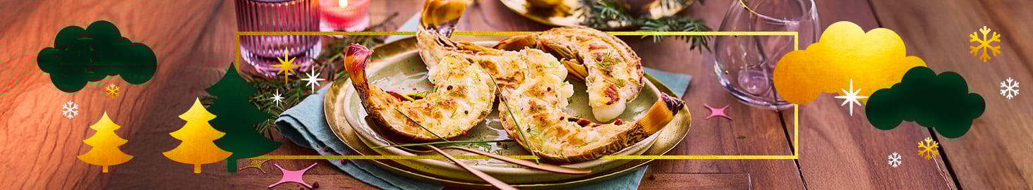 La cuisson de la queue de langouste surgelée