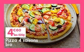 Notre pizza 4 saisons bio