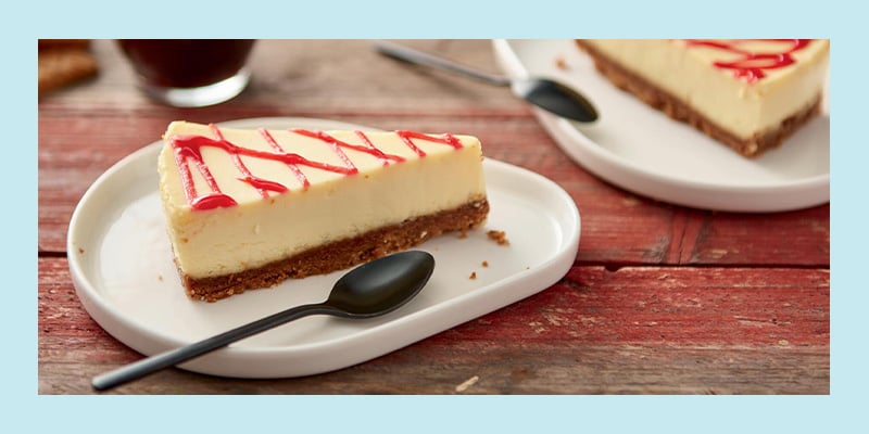 Notre cheesecake &agrave; la framboise cr&eacute;meux