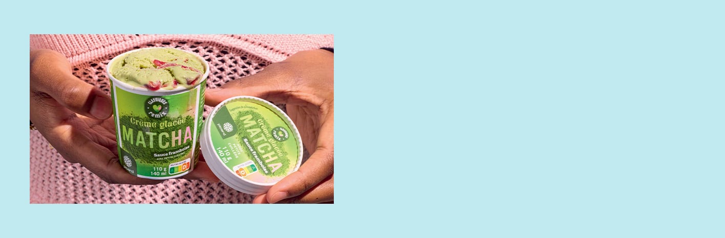 La nouveaut&eacute; : Cr&egrave;me glac&eacute;e matcha