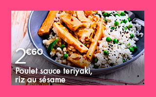 Notre poulet teriyaki