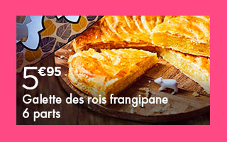 Notre galette des rois frangipane
