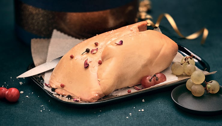 Foie gras de canard cru Extra (déveiné), IGP Sud-Ouest