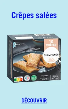 10 cr&ecirc;pes sal&eacute;es champignon