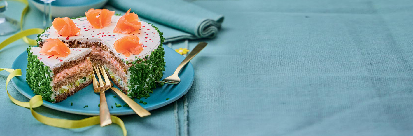 Le millefeuille surprise au saumon fumé
